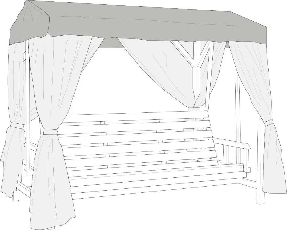 Brafab Heaven hammocktak Buff 35x39 cm