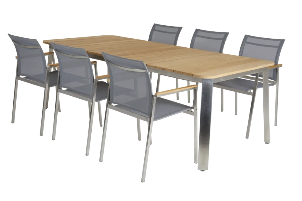 Brafab Lefkos 218x100 SS/teak