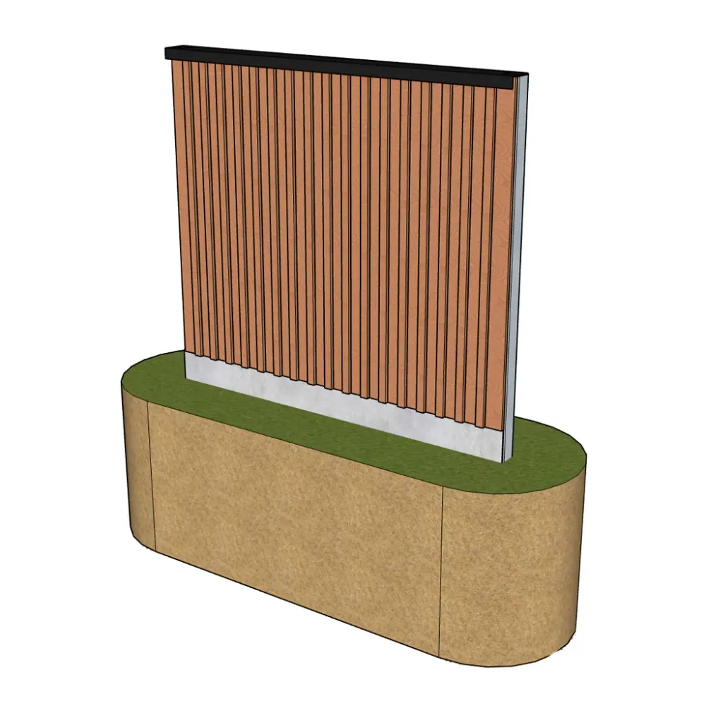 Bullerplank Norden - Lpm. pris Thermal Break 1200mm