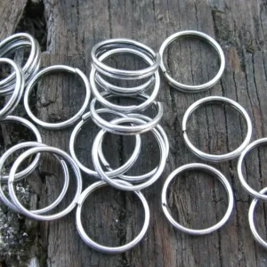 Motringar Silverfärgade - 10mm, 20-pack