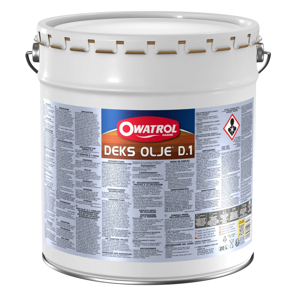 Owatrol Deks Träolja D1 Sidenmatt, 20 liter
