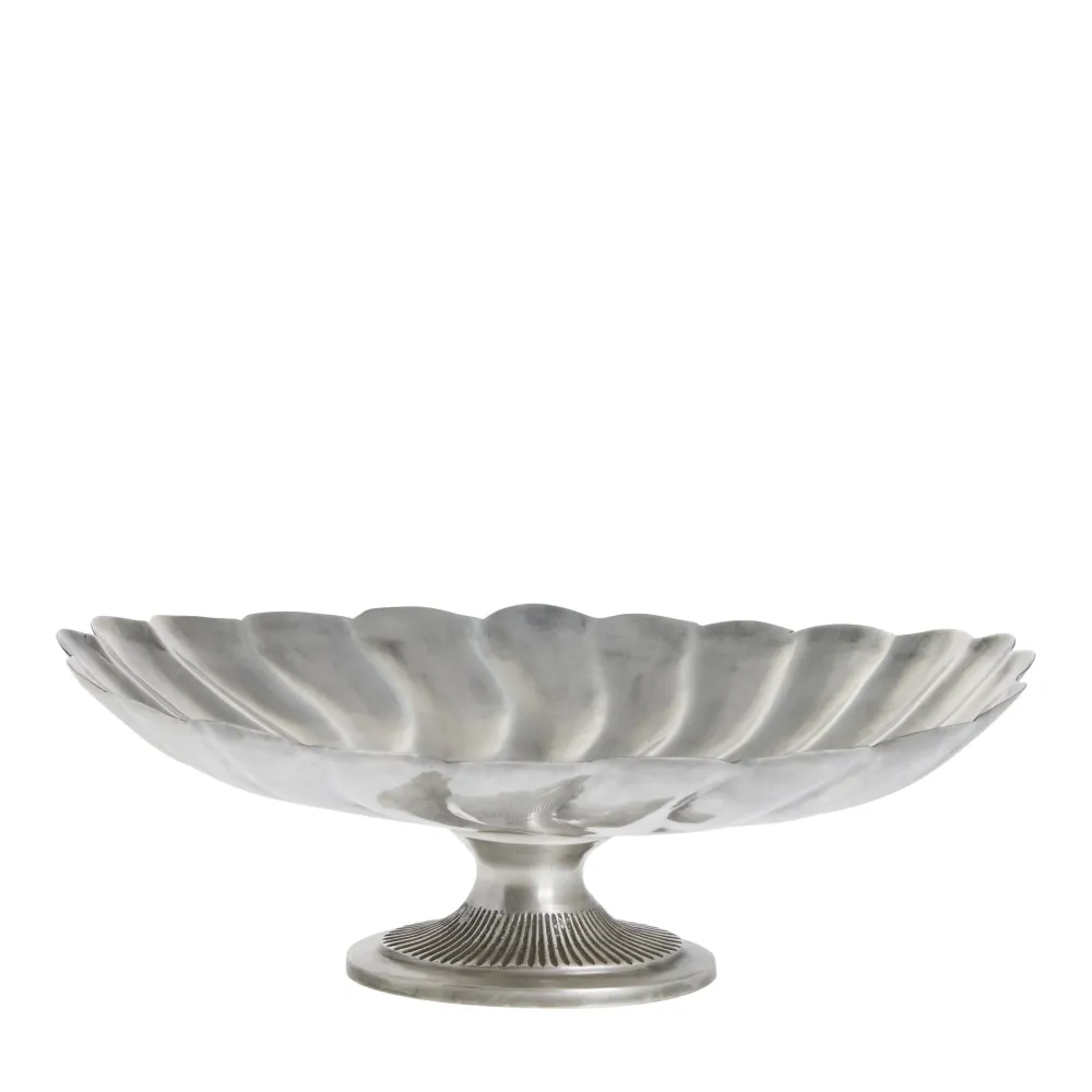 Philine bricka H13 cm. antikt chrome