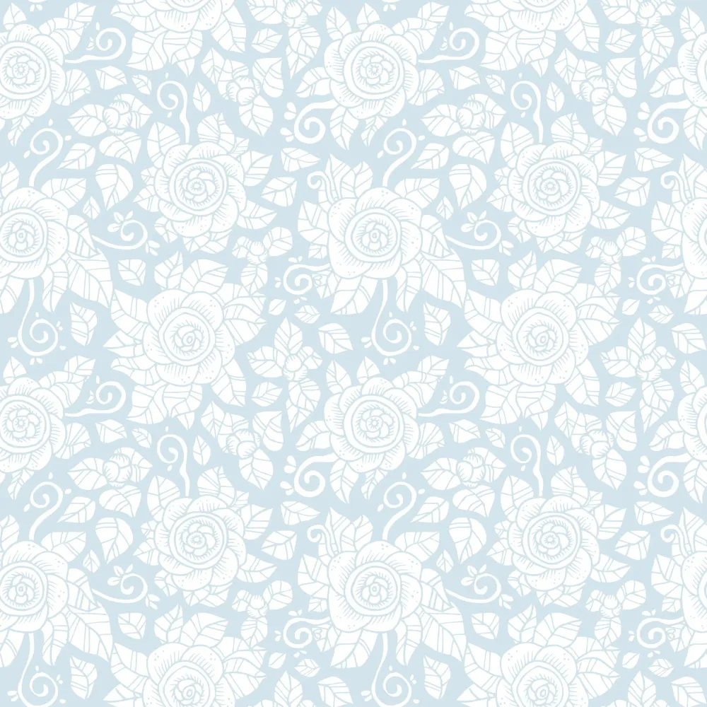Reveal Tapet Simplex Roses - Blue