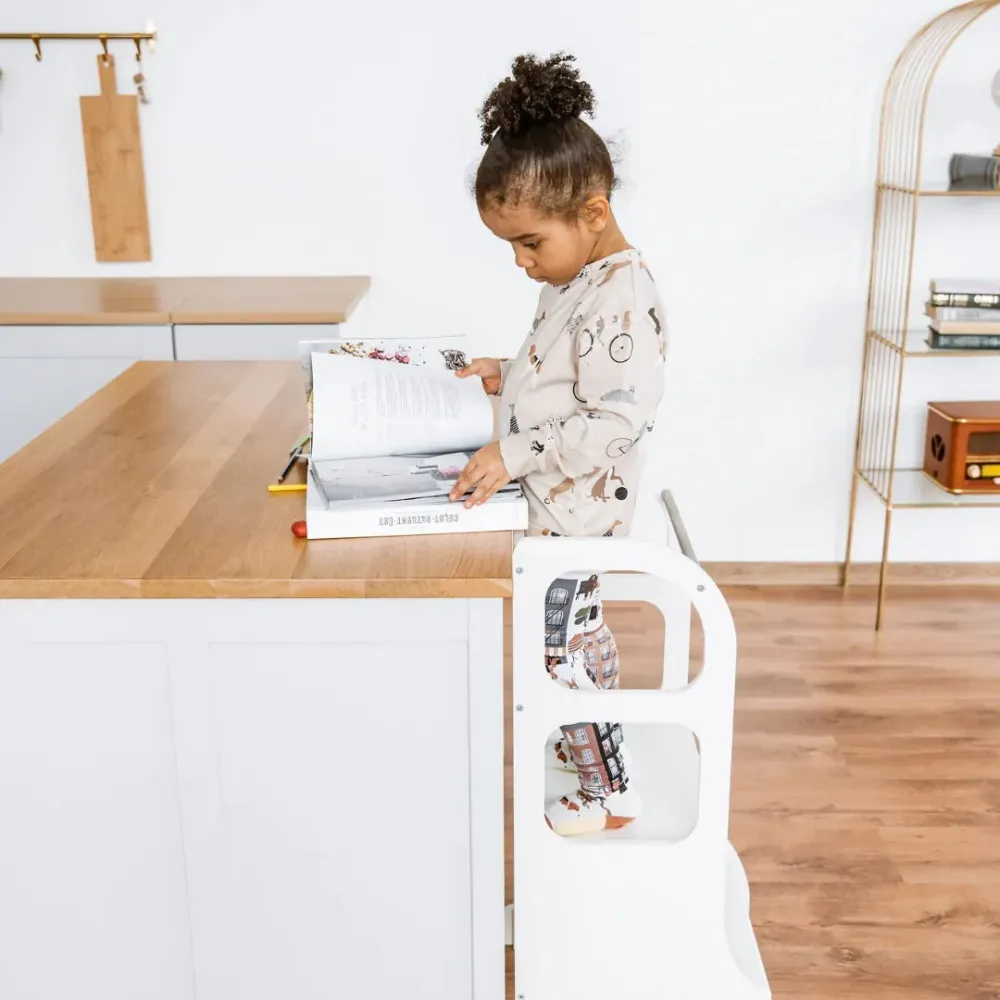STEP UP Tunable Height Helper Tower - White