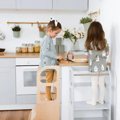 STEP UP Tunable Height Helper Tower - White