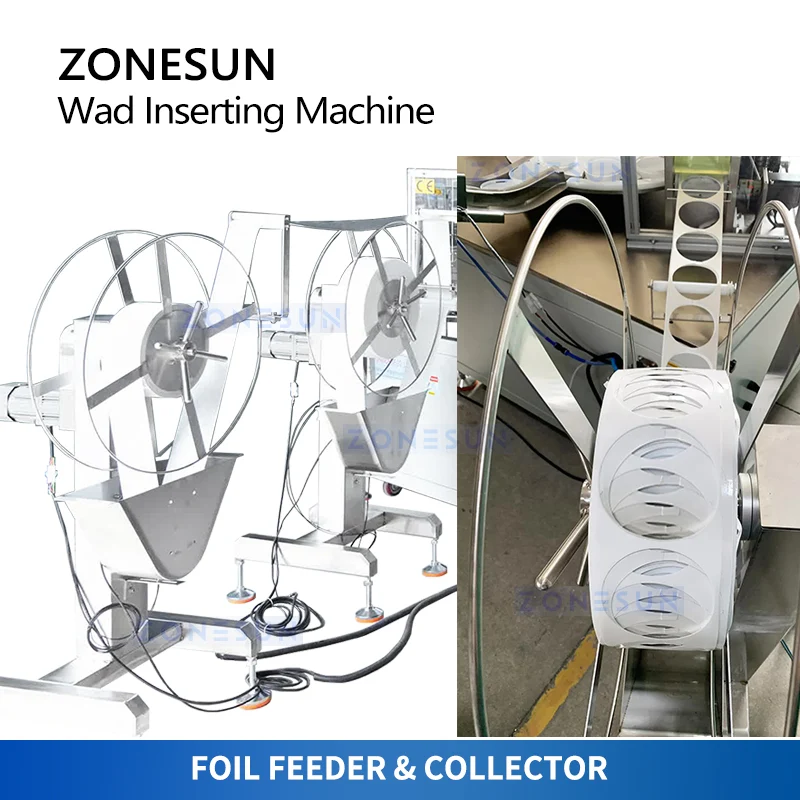 ZONESUN ZS-WIM02 Automatic Induction Wad Cutting Inserting Machine