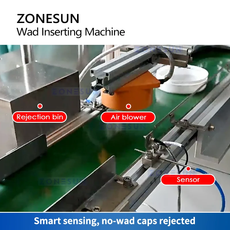 ZONESUN ZS-WIM02 Automatic Induction Wad Cutting Inserting Machine