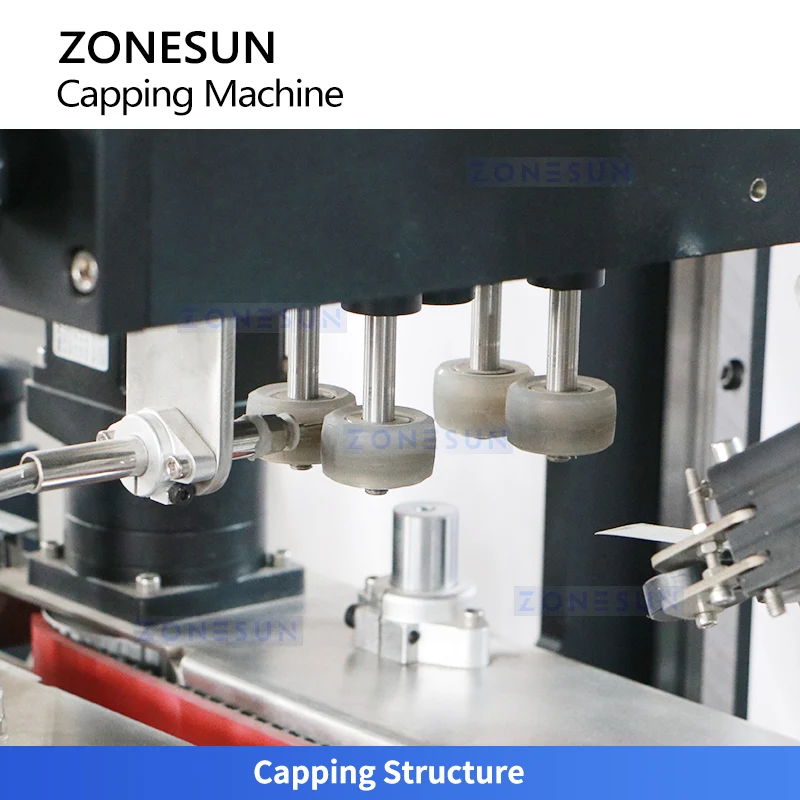 ZONESUN ZS-XG440S2 Automatic Servo Capper Dual-Track Bowl Feeder