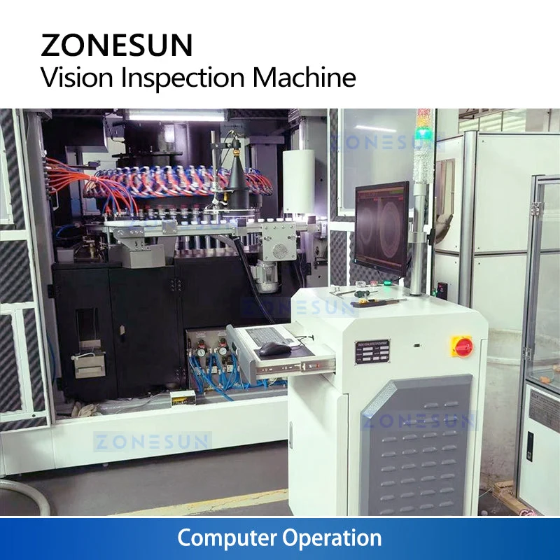 ZS-MD3 High-Speed Bottle Cap OCR Vision Inspection System Integrated Rejection System