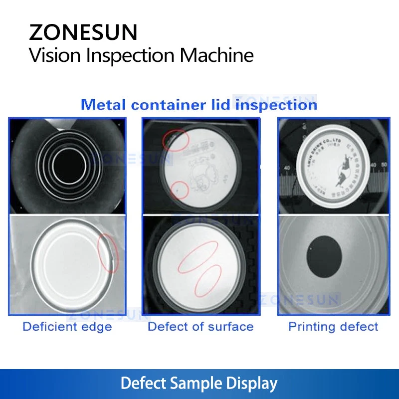 ZS-MD3 High-Speed Bottle Cap OCR Vision Inspection System Integrated Rejection System