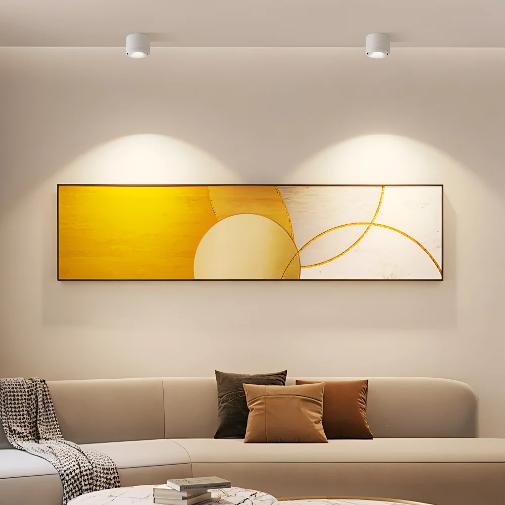CylinFlex Spotlights - Minimalistiska 360° Rotera LED Downlights Vit