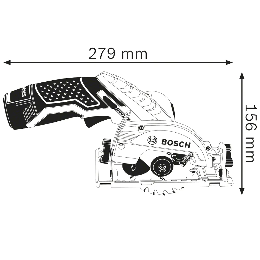 Bosch GKS 12V-26 12V 3Ah Cirkelsåg