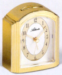 Stilväckarur steel quartz/snz/stegr/belysn