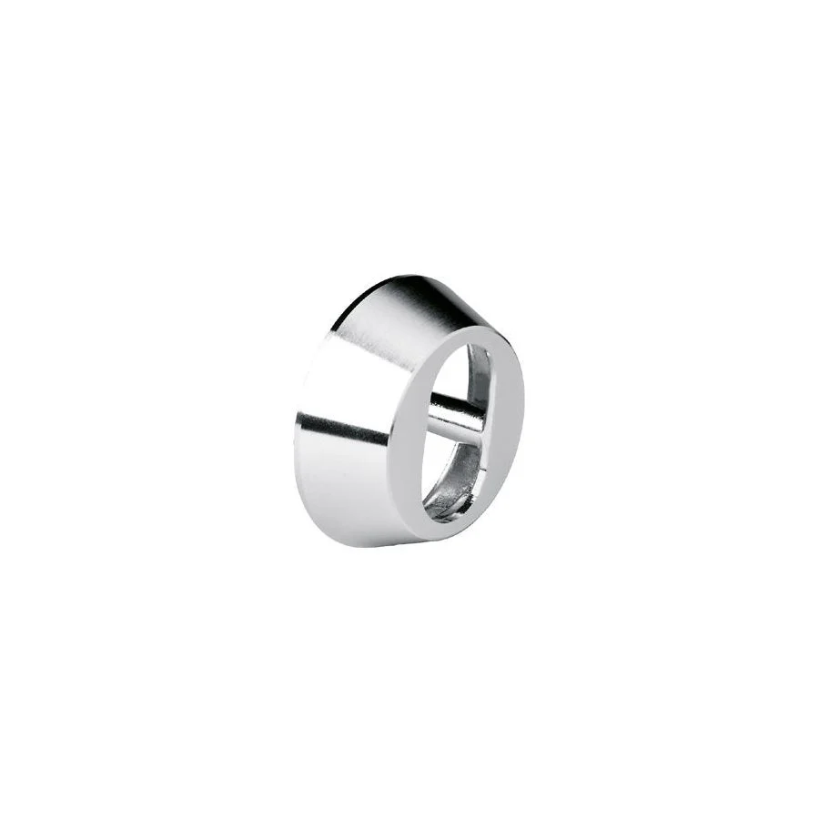 Cylinderring oval 21mm mattmässing