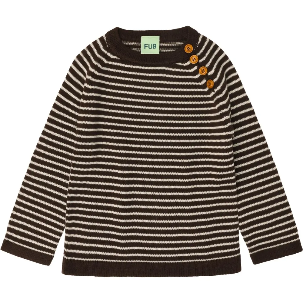 FUB Mocca/Ecru Sweater 90