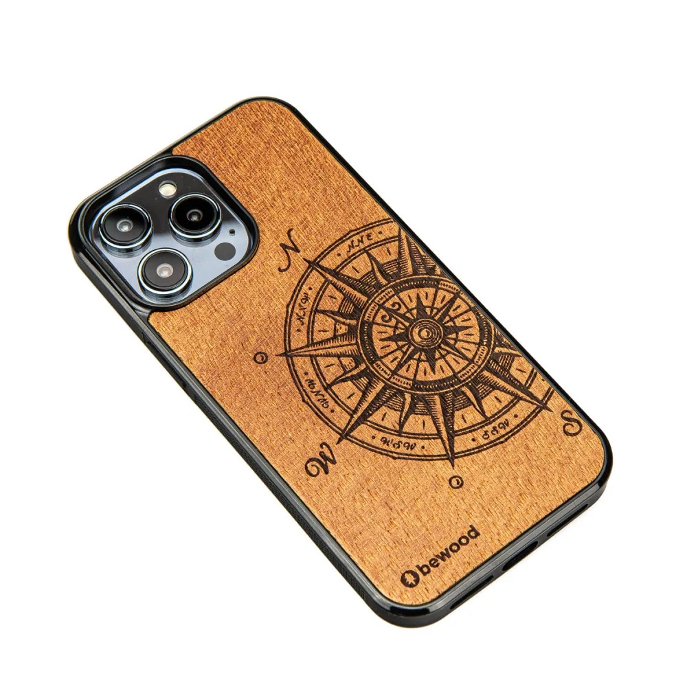 Bewood Mobiltelefonfodral Träfodral Kompatibelt Med iPhone 14 Pro Max Skyddsfodral Tillverkat Av Naturträ Precision Hantve...