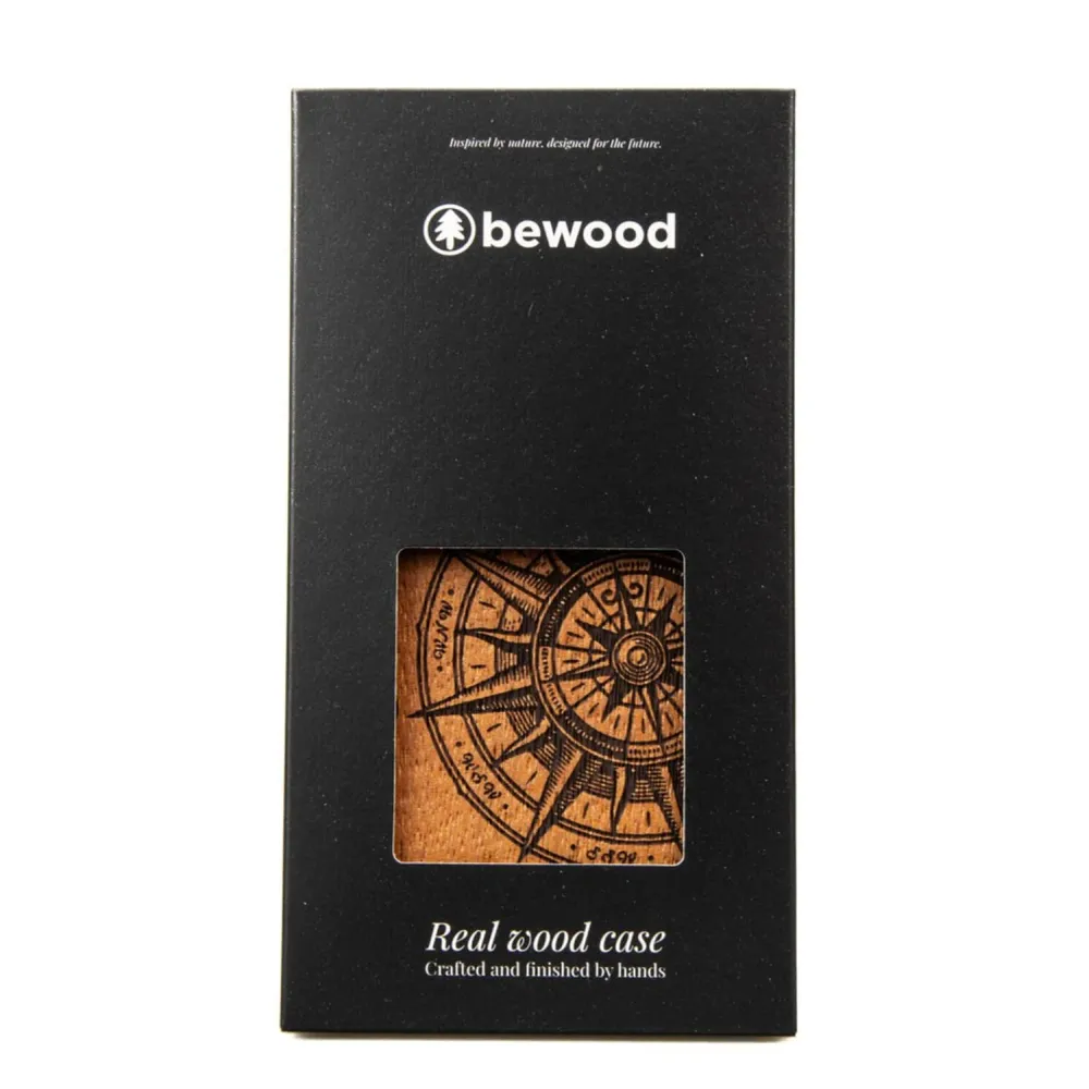Bewood Mobiltelefonfodral Träfodral Kompatibelt Med iPhone 14 Pro Max Skyddsfodral Tillverkat Av Naturträ Precision Hantve...