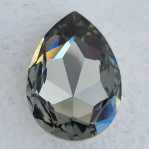Swarovski Crystals Large Pear Fancy Stone (4327) - Black Diamond 30x20mm, 1 styck