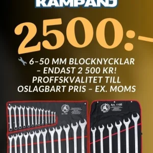 🔧 KAMPANJ – Komplett Blocknyckelsats 6–50 mm 31 delar