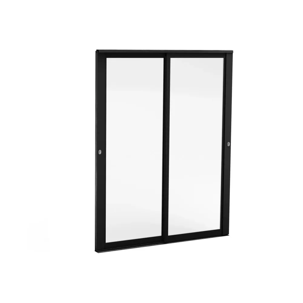 Skjutdörr Aluwhite Vår-Höst Härdat Isolerglas