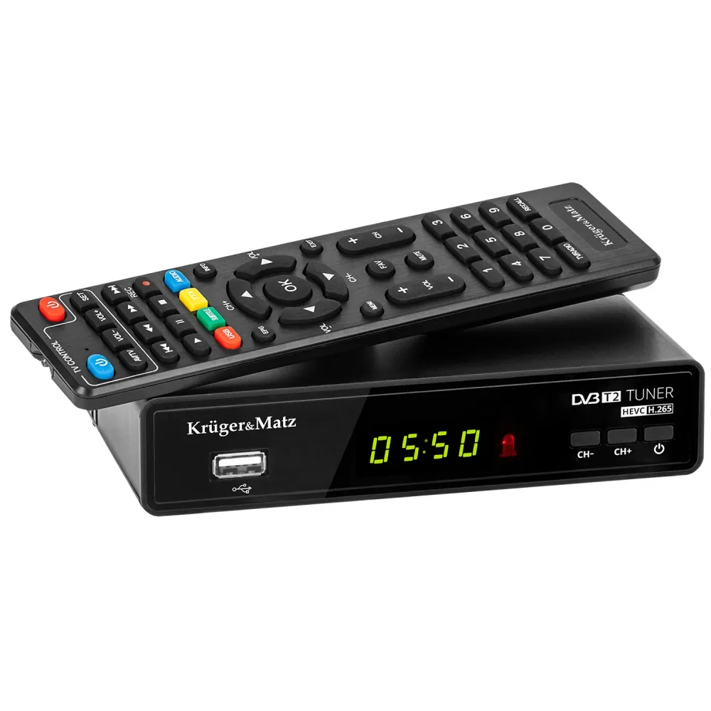 DVB-T2 H.265 HEVC-Dekoder För Marksänd TV Kruger&Matz