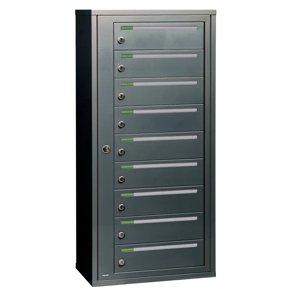 Fastighetsbox RENZ Ikonisk Liggande 1x9 fack