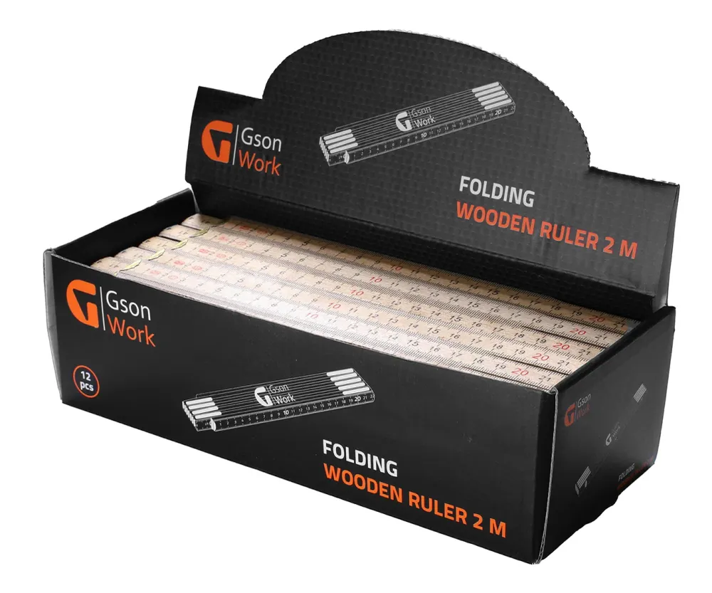 Folding Timber Ruler 2 m