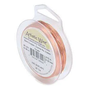 Artistic Wire 28 Ga - Bare Warm-toned, 1 rulle