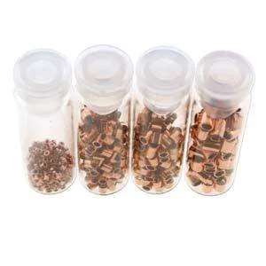Basic Elements - Crimp tube assortment, Warm-toned plated, 600- pack
