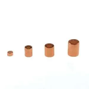 Basic Elements - Crimp tube assortment, Warm-toned plated, 600- pack