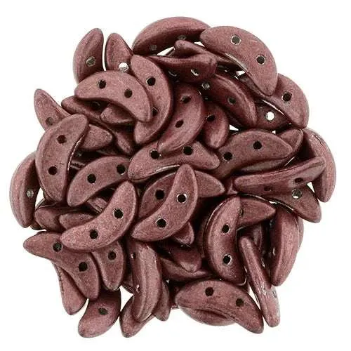 CzechMates Crescent - Saturated Metallic Terra cotta Pink, 10 gram