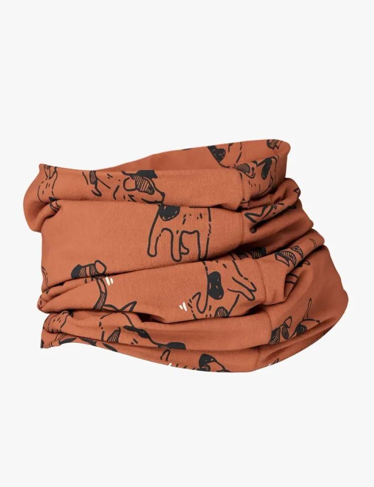 Kids Neck Tube Autumn And Spring TOBIAS - Burnt orange Dogs