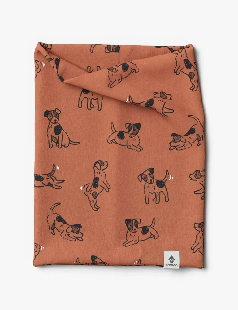 Kids Neck Tube Autumn And Spring TOBIAS - Burnt orange Dogs