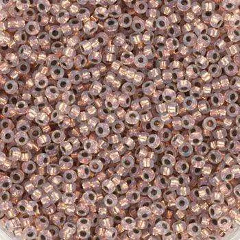 Miyuki Seed Beads - Burnt orange Lined Opal 15/0, 10 Gram