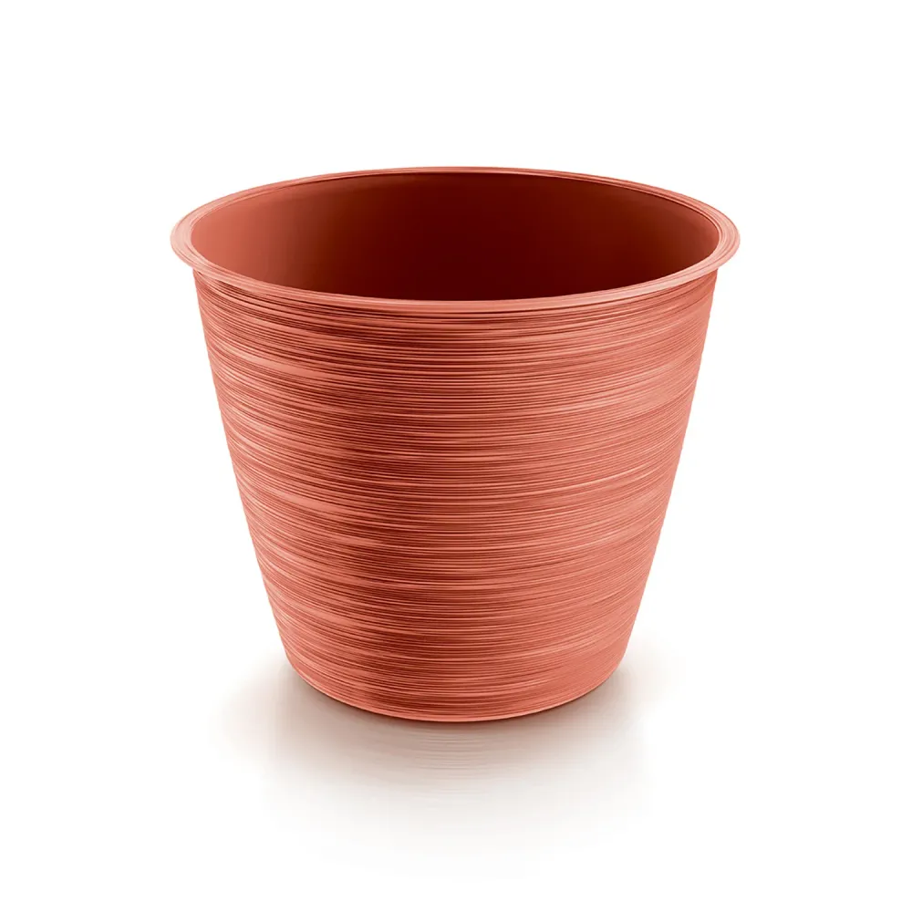 Prosperplast Furu rund blomkruka DFO240-7598U - kopparfärgad