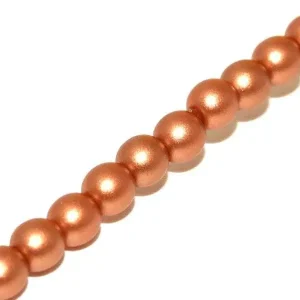 Tjeckiska Druk (Runda) - Metallic Warm-toned 3mm, 1 Sträng