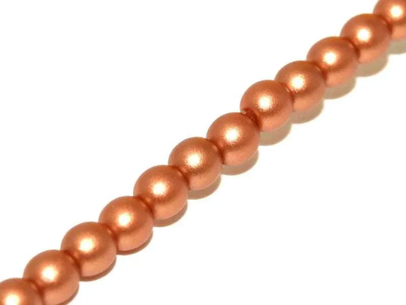 Tjeckiska Druk (Runda) - Metallic Warm-toned 3mm, 1 Sträng