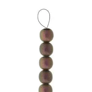 Tjeckiska Druk (Runda) - Polychrome Warm-toned Ombre 3mm, 1 sträng
