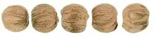 Tjeckiska Melon Round - Matte Metallic Bronze Penny 3mm, 50-pack