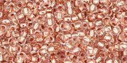 TOHO Seed Beads - Röd metall Lined Crystal 11/0, 10 Gram