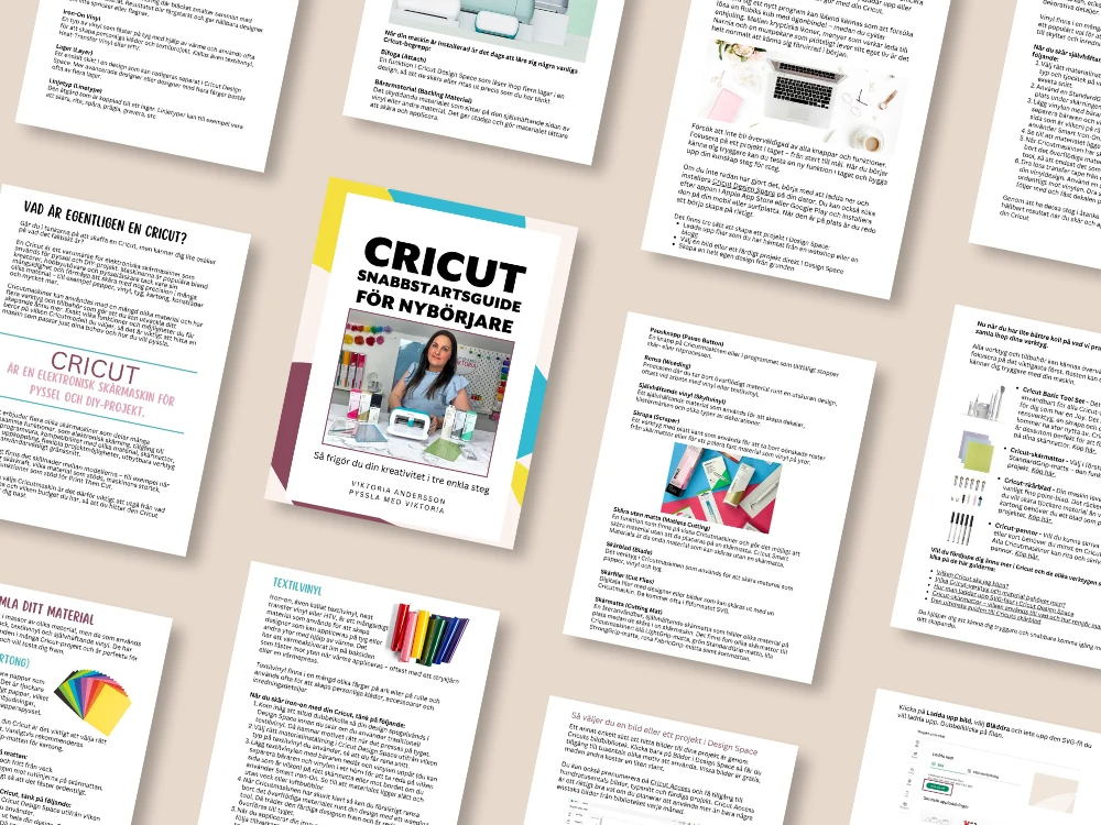 Cricut Snabbstartsguide för Nybörjare