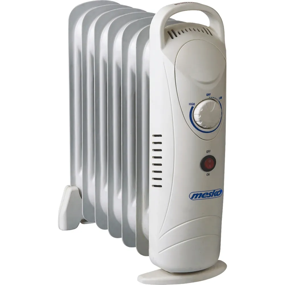 Mesko oljevärmare, 7 ribbor, 800W, temperaturreglering, grå, MS 7804