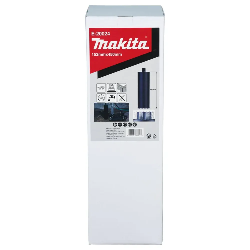 Diamantkärna Makita E-20024 152x450mm Våt 1-1/4"UNC