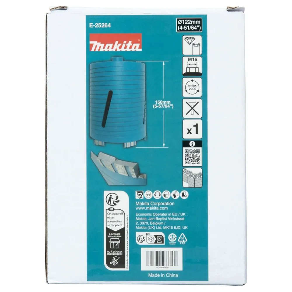 Diamantkrona Makita E-25264 122x150mm M16