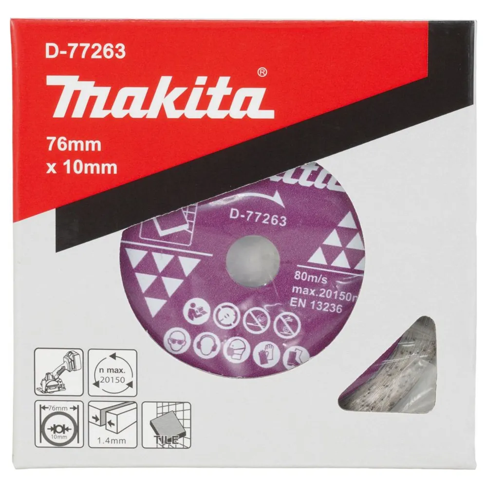 Makita D-77263 76mm diamantklinga för kakel