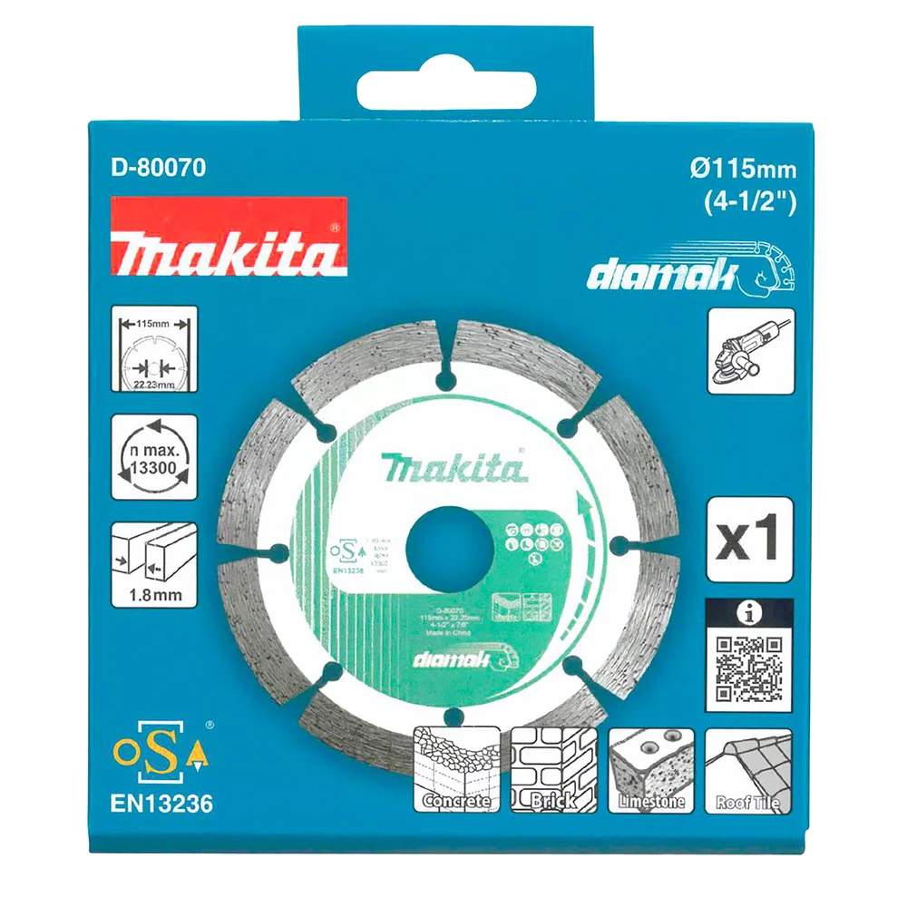 Makita D-80070 115mm segmenterad diamantklinga