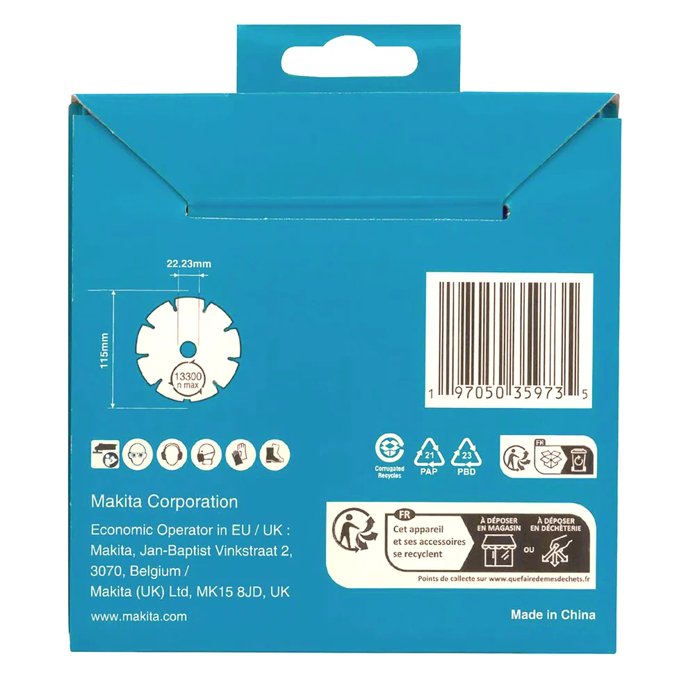 Makita D-80070 115mm segmenterad diamantklinga