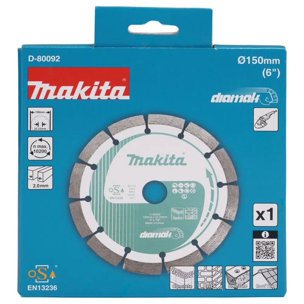 Makita D-80092 150mm segmenterad diamantklinga