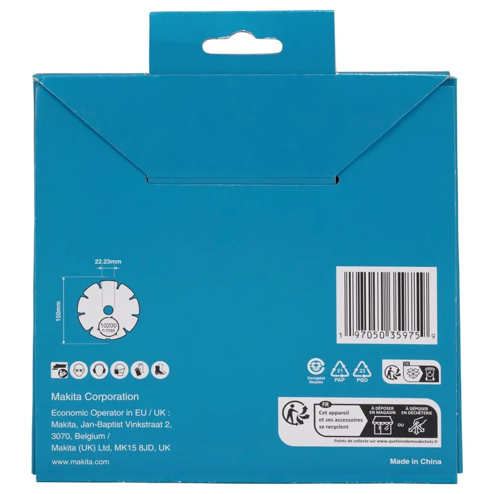 Makita D-80092 150mm segmenterad diamantklinga