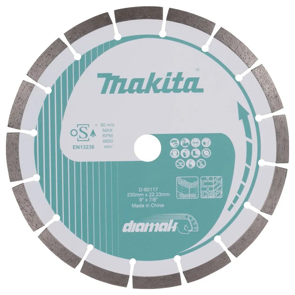 Makita D-80117 230mm Multimaterial Segmenterad Diamantklinga
